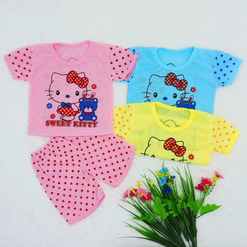 [Ss-7003] Pakaian Anak Perempuan 0-9bulan, Setelan Anak Lucu, Bayi Tampil Cantik, Baju Anak New Born