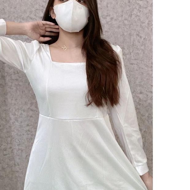 YIYI GIRL - Dress Pesta Panjang Vintage Lengan Panjang Wanita