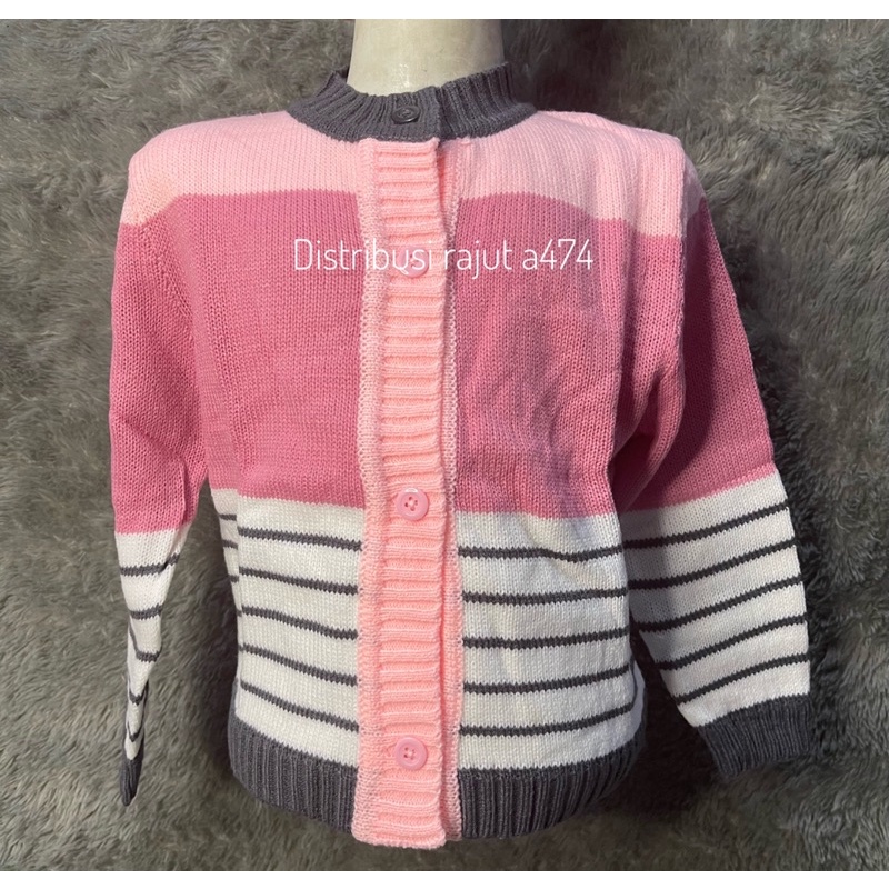 CARDI ANAK COMBO MOTIF GARIS KOREA UMUR 1 SAMPAI 3 TAHUN