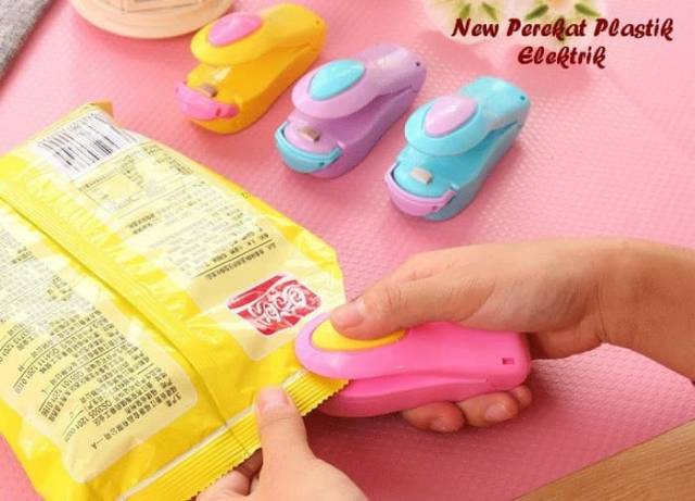 Hand Sealer Mini Perekat Plastik Snack Generasi 2 Dengan Baterai