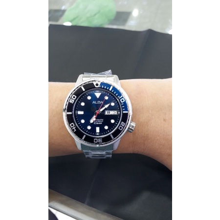 Jam Tangan ALBA Sports AL4245X1 Automatic BLUE Dial