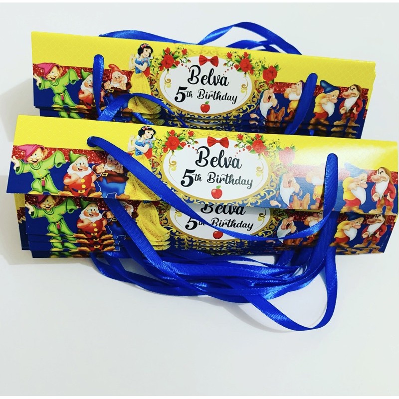 

Snow White Frame Label Goodie Bag / Kantong Snack Plastik Ulang Tahun / Souvenir / Hampers Birthday