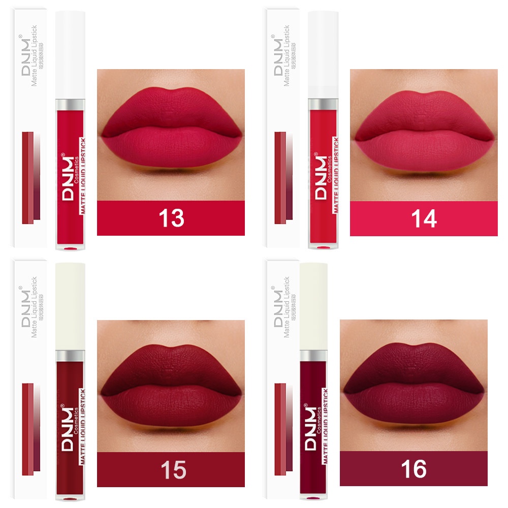 DNM MATTE LIQUID LIPSTICK LIPSTIK MATTE 19 COLOURS