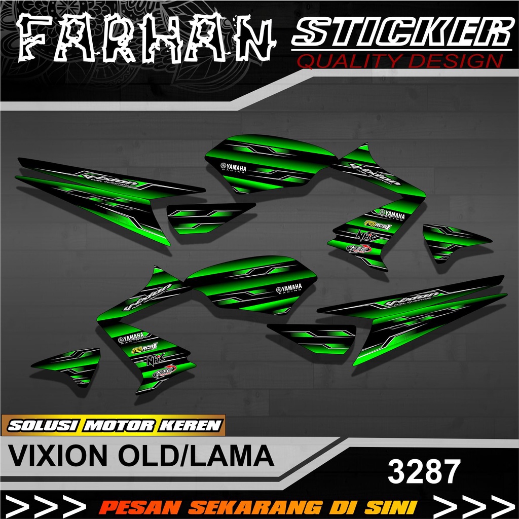 Striping Variasi Murah Vixion - Striping Vixion Old Racing semi full