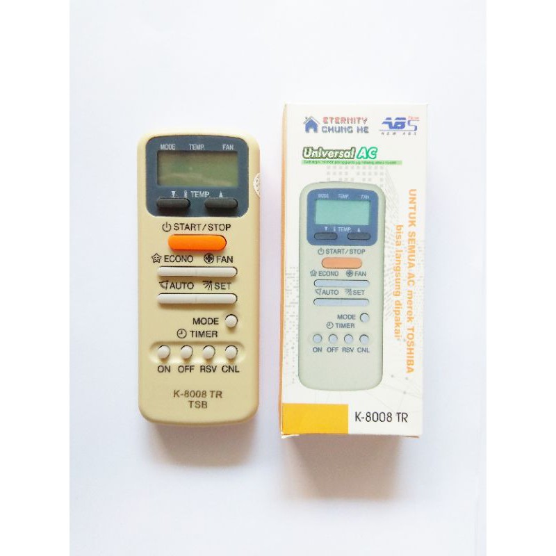 REMOT REMOTE AC TOSHIBA MULTI / UNIVERSAL / SERBAGUNA CHE