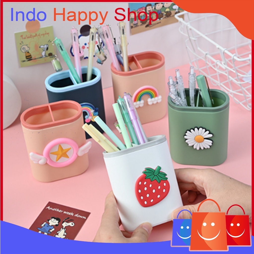 

Tempat Pensil Dan Pulpen Serbaguna Desktop Multifungsi Pen Holder Gaya Korea ℍ 214