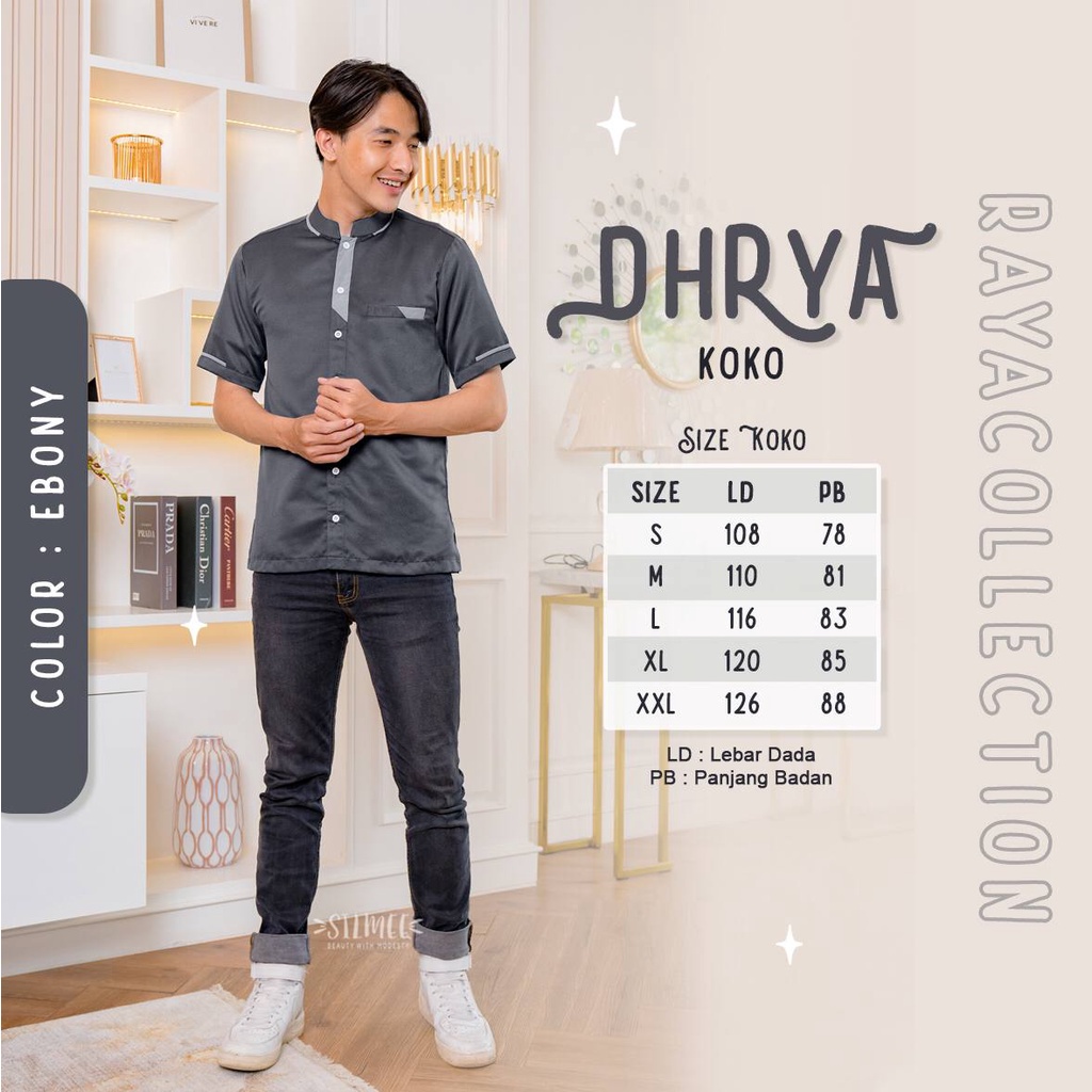 [READY STOK BISA COD] Dhrya Koko Lebaran Dewasa Sarimbit by Silmee