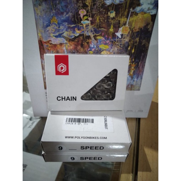 Rantai Sepeda 9 Speed Polygon KMC 114 Bicycle Chain 9 Speed