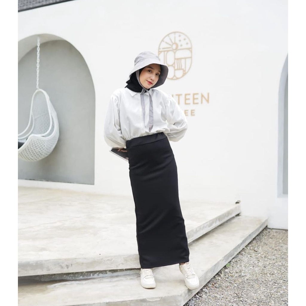 Rok Span Panjang Tanpa Belahan | Rok Span | Rok Pencil Tanpa Belahan Belakang Terlaris