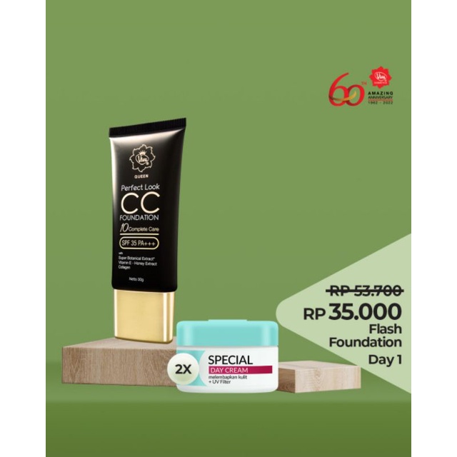 Paket 1 CC Foundation 2 Viva Special Day Cream