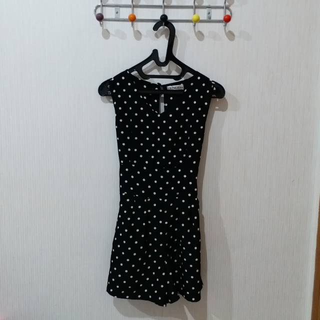 Jumpsuit wanita / jumpsuit preloved / jumpsuit polkadot