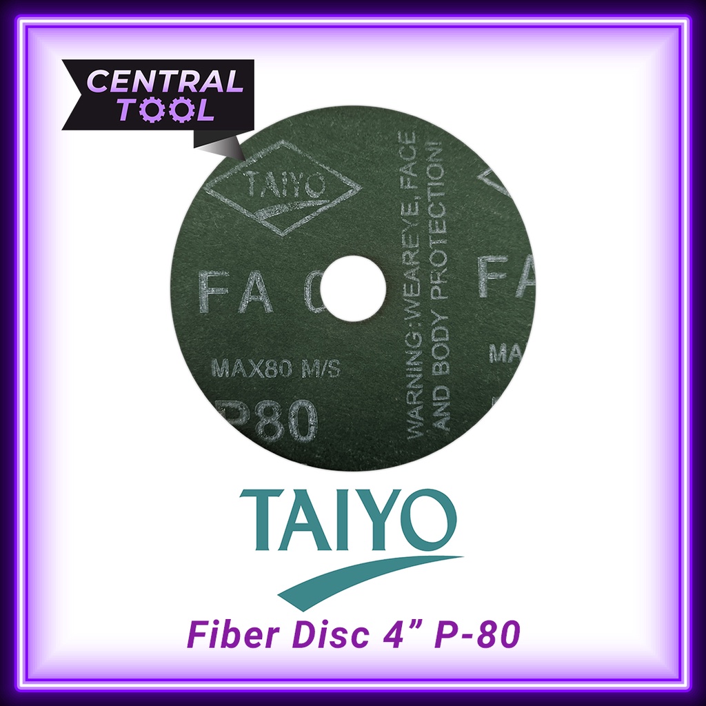 Amplas Fiber 4 Inch TAIYO Fibre Disc 4" P24 P36 P40 P60