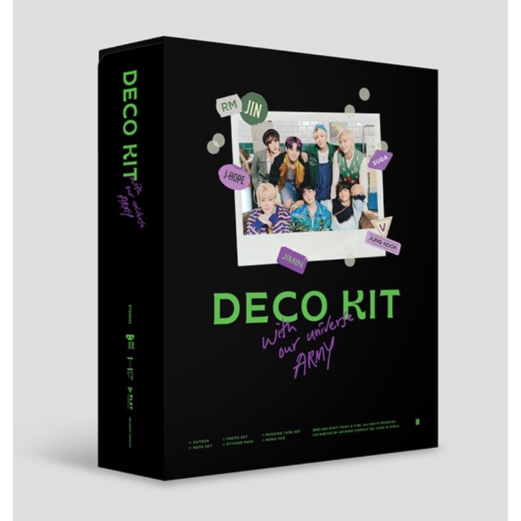 [Ready Stock] Member Set BTS DECO KIT Taehyung, Jungkook, Jimin