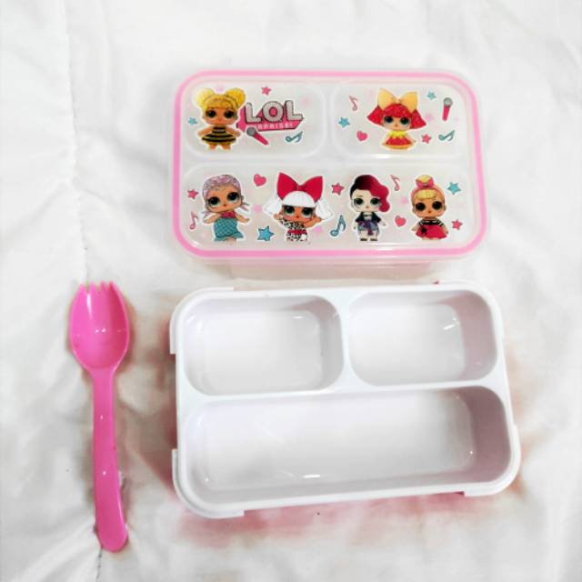 ROBBAGS - MB 110 - KOTAK KATERING IMPORT - LUNCH BOX ANAK - ANAK SEKOLAH - PONY - LOL SPIDER -FROZEN