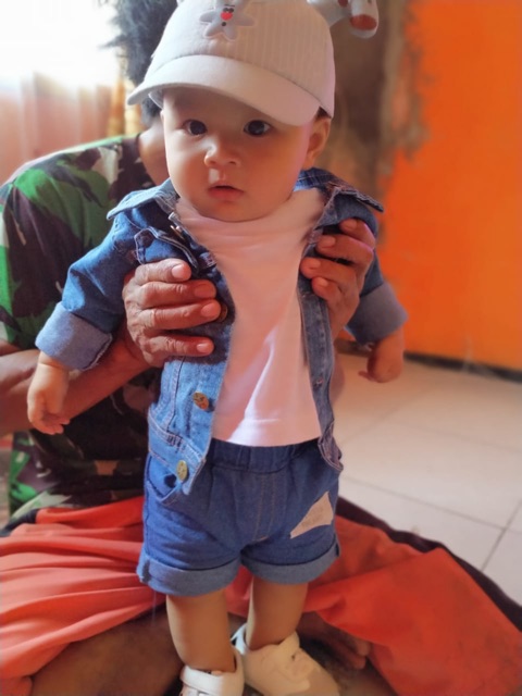 Jaket jeans anak perempuan dan laki laki / JACKIE Jeans Jacket