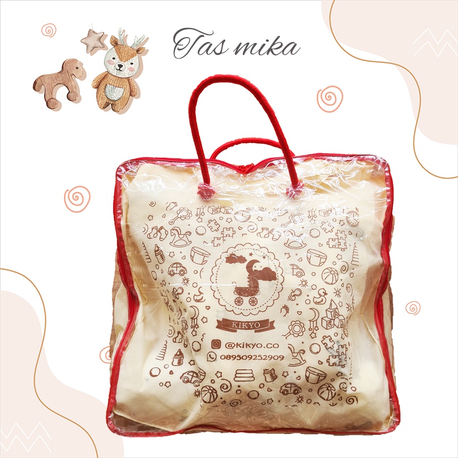 Tas mika penyimpanan bedding set bayi tas penyimpanan bed set bayi