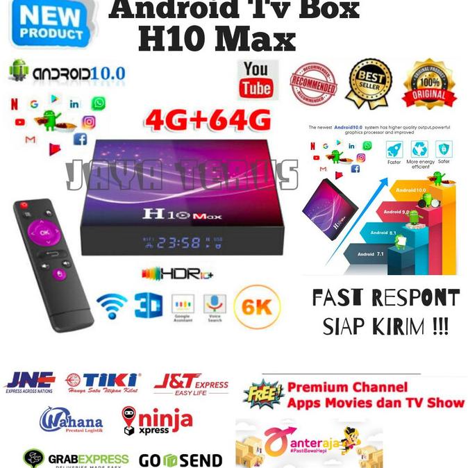 Android TV Box H10 Max Allwinner H616 RAM 4GB ROM 64GB New Android 10
