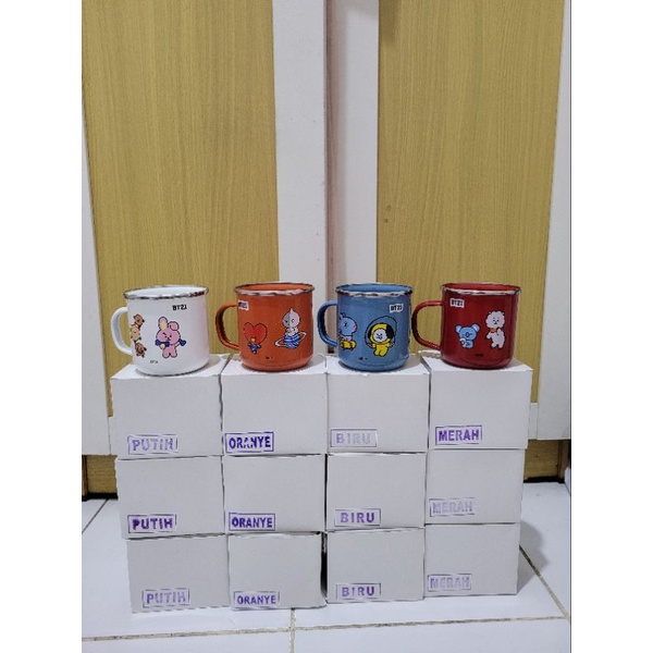 BT21 x milklife enamel mug