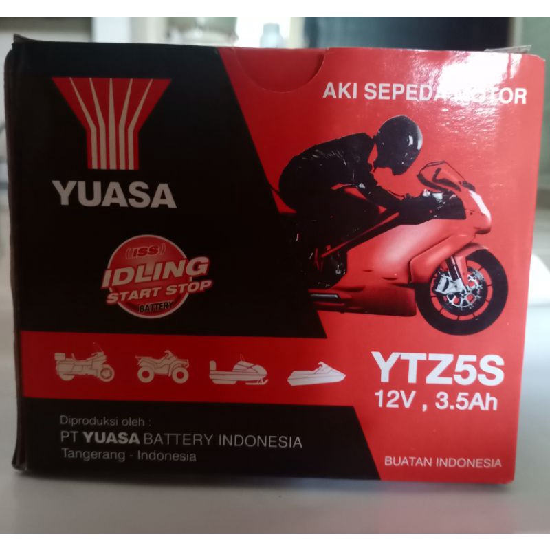 Aki kering Yuasa Aki Yuasa  Type YTZ5S