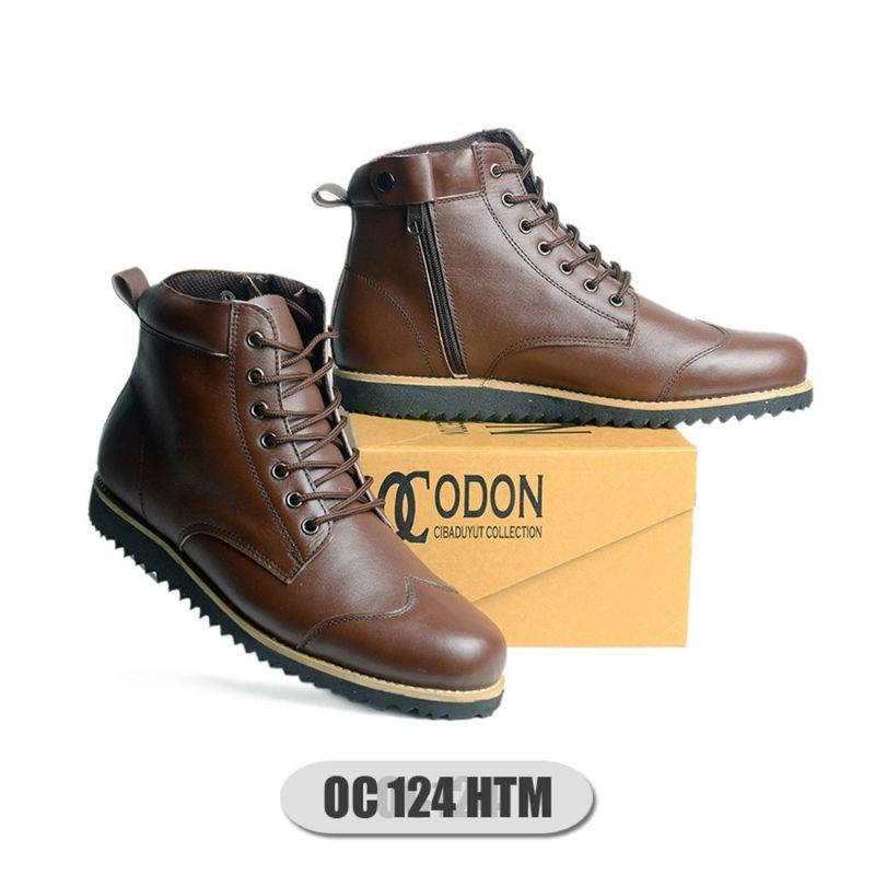 OC-124 Sepatu Boot Kulit Asli Sepatu Fashion