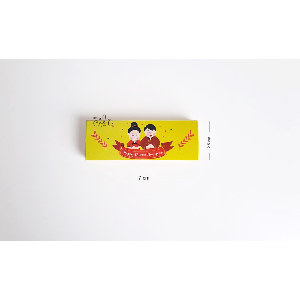 

(SCNY048) Stiker MINI 7x2.5 cm seal box paperbag imlek sincia cny