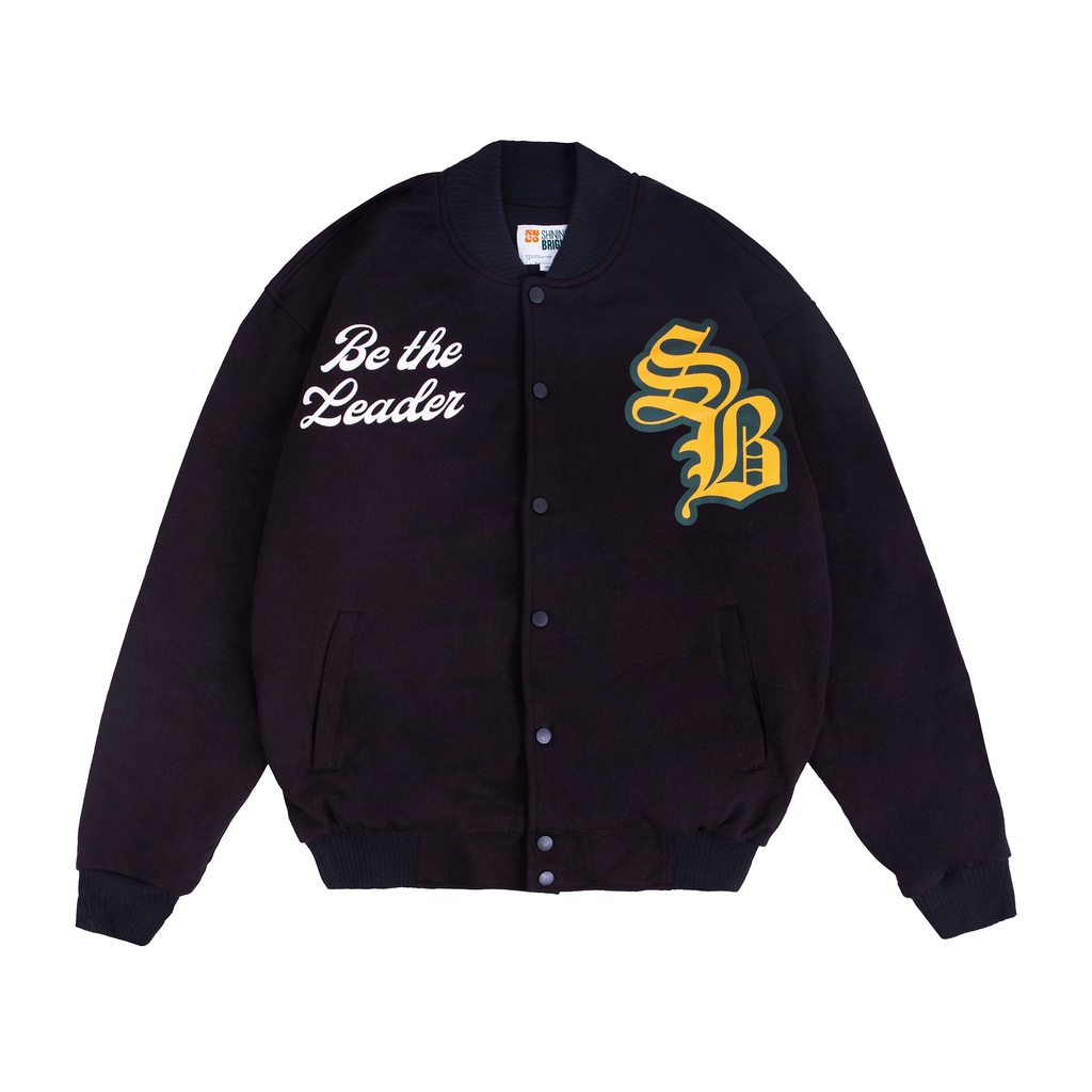 Shining Bright Jaket Varsity Last Roar - Biru Navy