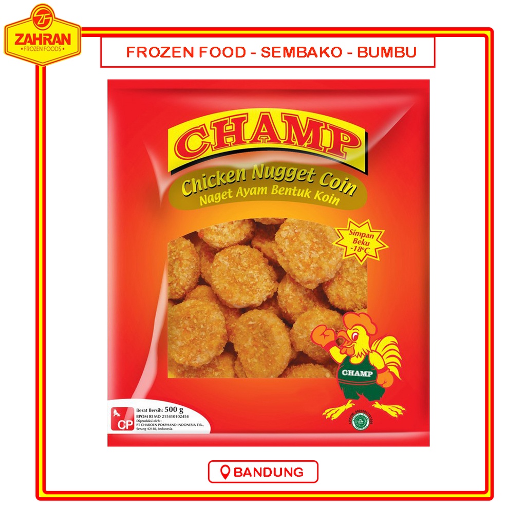 

Champ Chicken Nugget Kombinasi 500gr Nugget Ayam Bandung