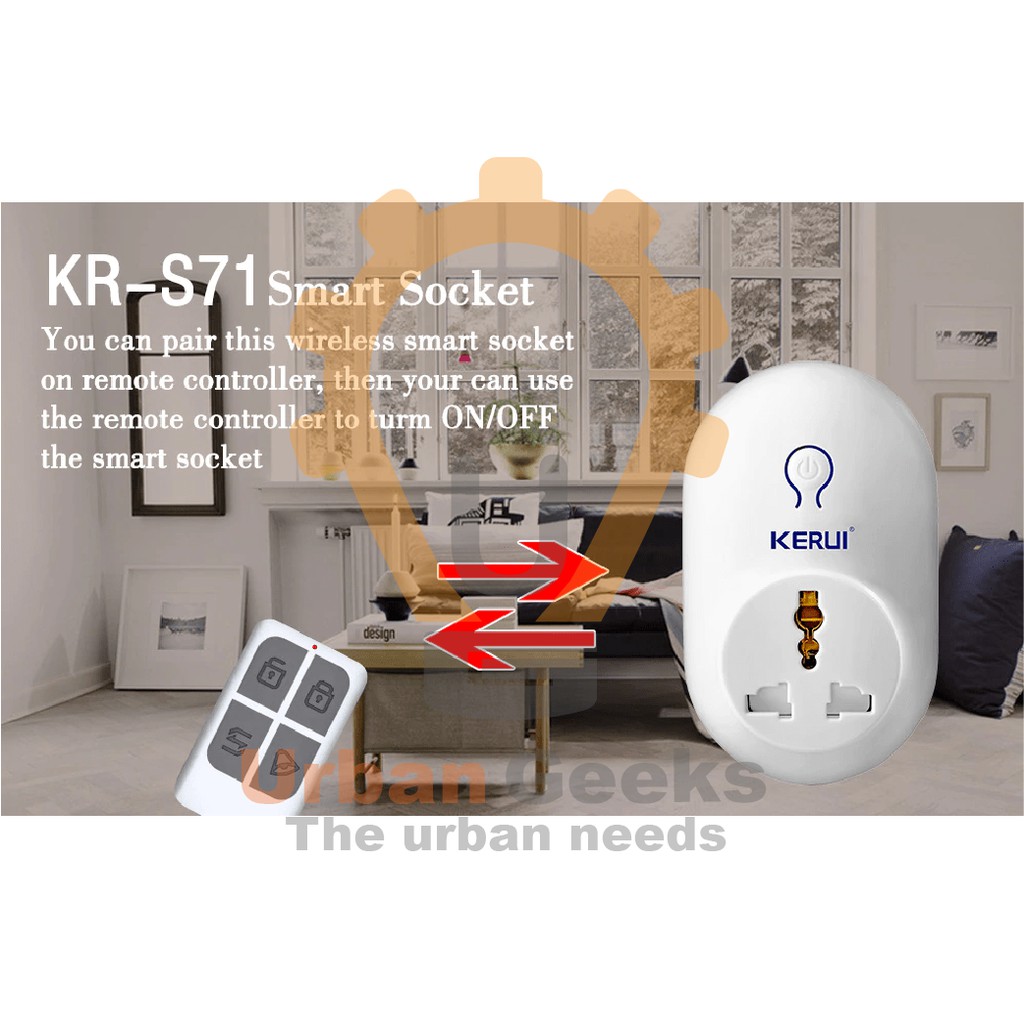 Power Socket Smart Switch for Kerui Alarm System KERUI S71