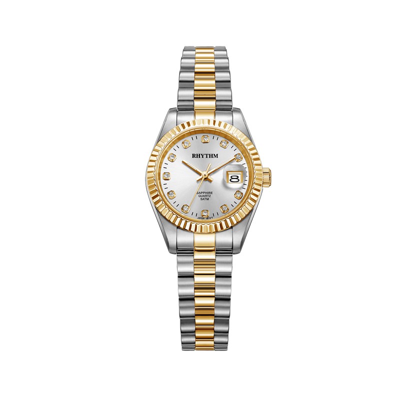 Rhythm RQ1610S09 Jam Tangan Wanita Stainless Steel