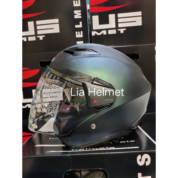 HELM HALF FACE ZEUS 611 POLOS MATT CHAMALEON PURPLE / HELM ZEUS 611 POLOS / HELM ZS611