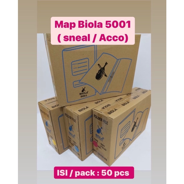 

Map Biola 5001 (1 karton) Snel / Acco/isi 50 pcs/Map Biola Murah/Atkmurah888