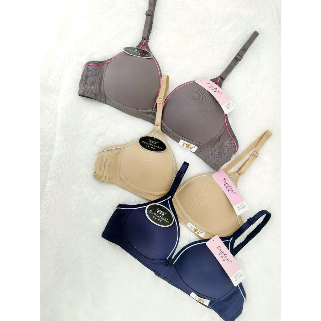 bra busa tanpa kawat | bh scalen 8833 | bra remaja | kait 2 | size 34-40