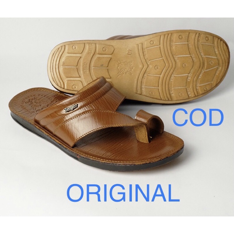 ZEGER ORIGINAL Sandal Jepit Kulit Asli Pria Dewasa Awet TS 703 Sendal Kulit Cowok Formal Bisa COD 38