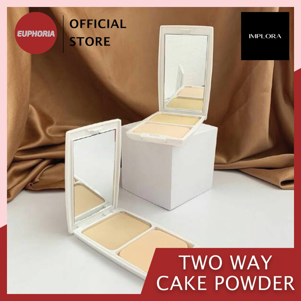 ❤ EUPHO ❤    Implora Bedak Lightening Two Way Cake | Yellow Beige & Natural White (✔️BPOM)