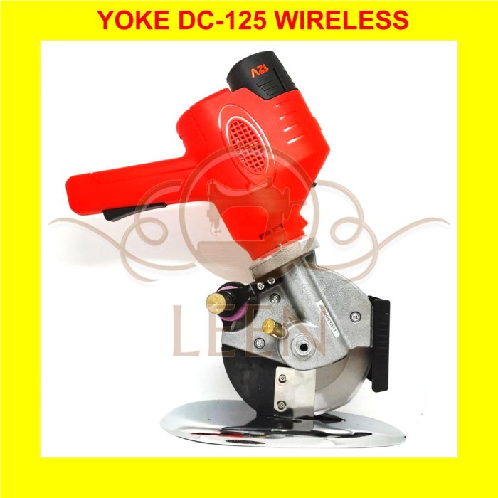 YOKE DC-125 Wireless Mesin Potong Octa Bahan Kain Portable LEEN