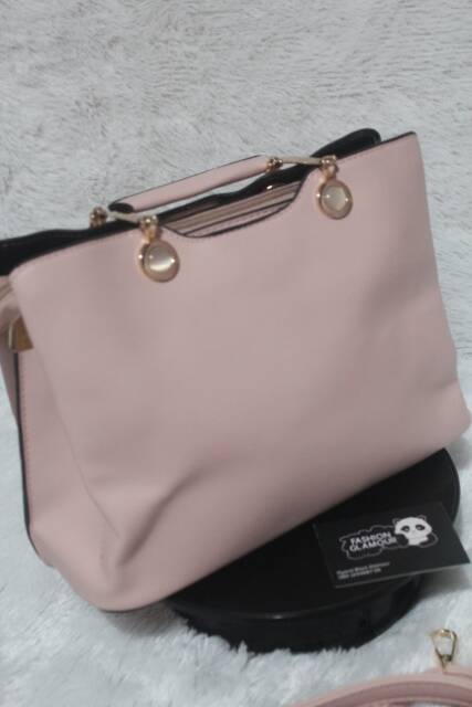 TAS IMPORT HAND BAG/SLING BAG WANITA KOREA ORIGINAL LIGHT PINK