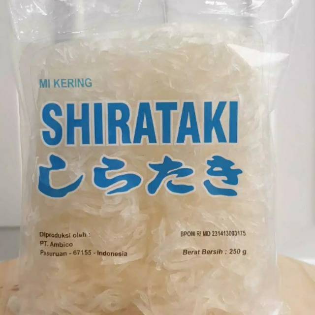 

Mie Shirataki Kering Dry Shirataki Ketogenic Diet Keto Low Carbo 250gr