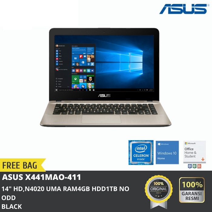 Laptop Asus Vivobook X441MAO 411 Intel N4020 4GB 1TB 14