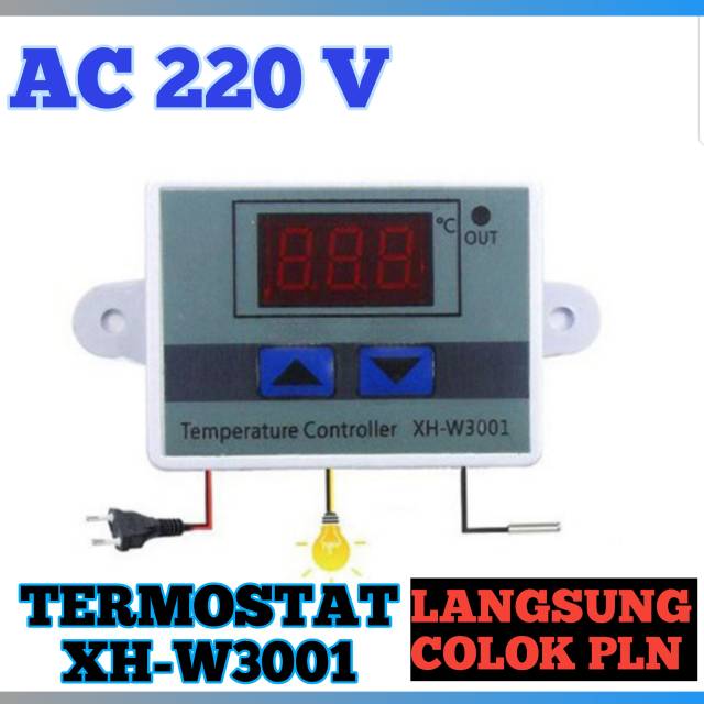 Termostat digital ( COD )/Thermostat digital AC 220 V/MESIN TETAS TELUR/ praktis langsung colok PLN