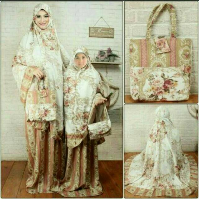 MUKENA KATUN RAYON COUPLE IBU & ANAK