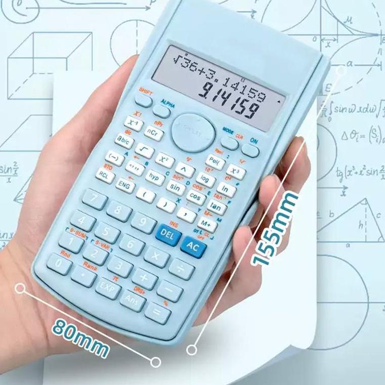 

✿ Mukava Kalkulator Color Function Scientific Kalkulator 24 Fungsi Kalkulasi 3 Warna 1700 - CU2 !!