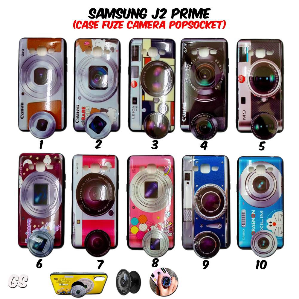 Case Samsung J2 PRIME Casing Camera FREE Popsocket