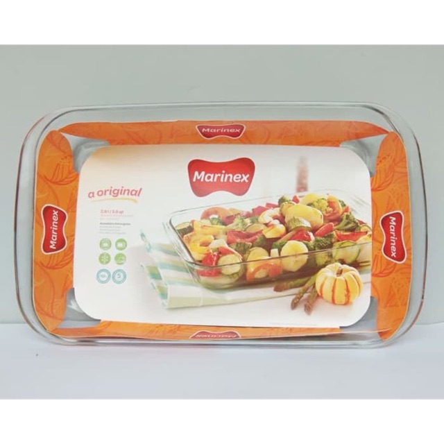 Loyang kaca marinex segi besar / jumbo ( 6536 / 6538 )