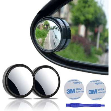 2PCS KACA SPION CEMBUNG BLINDSPOT Kaca Spion Mini Tambahan Blind Spot Mirror Mobil Spion Motor