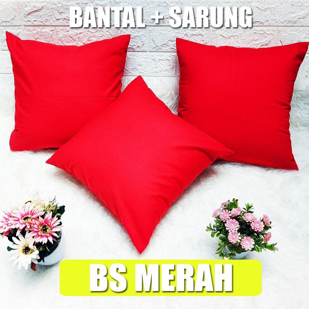 PAS ONLINE - Sarung dan Bantal Sofa 40x40 ( 3 pcs )