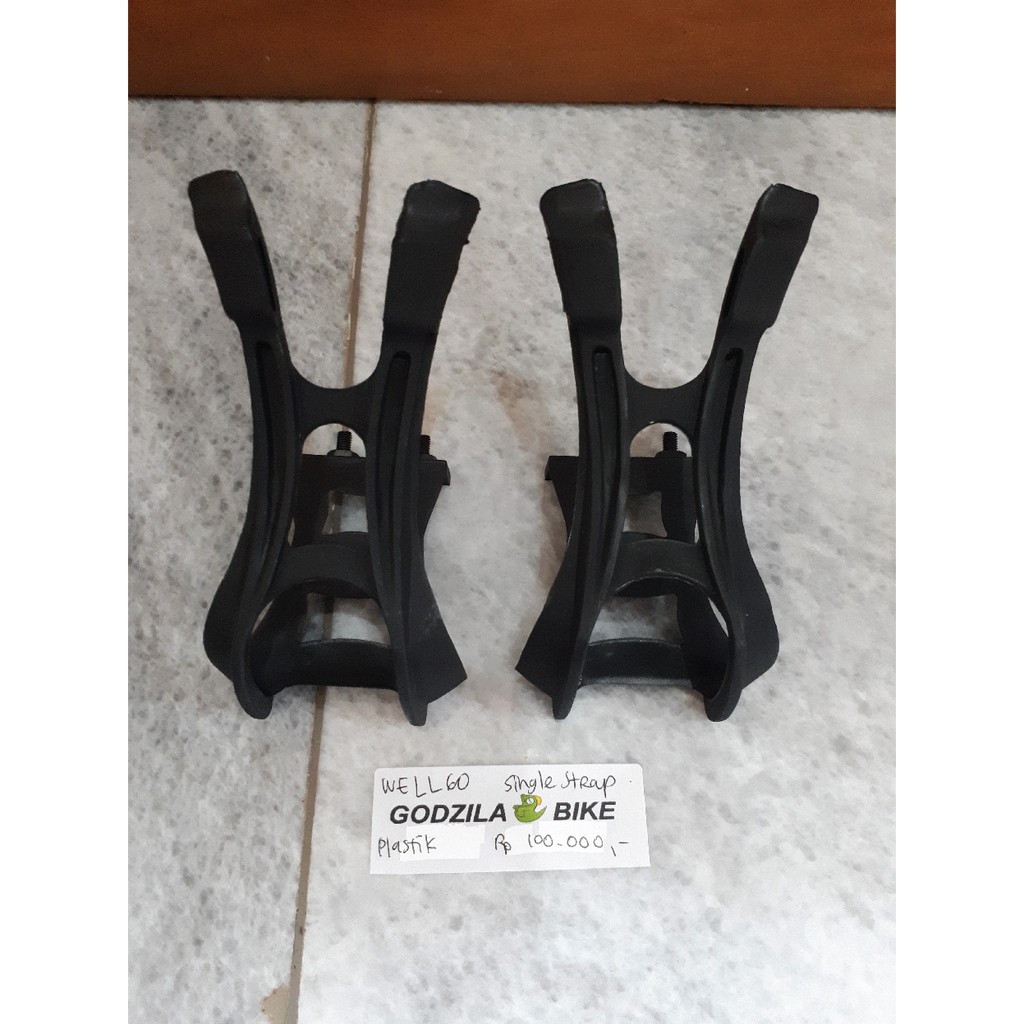 WELLGO Toe Clip Single Plastic -  Black & Blue