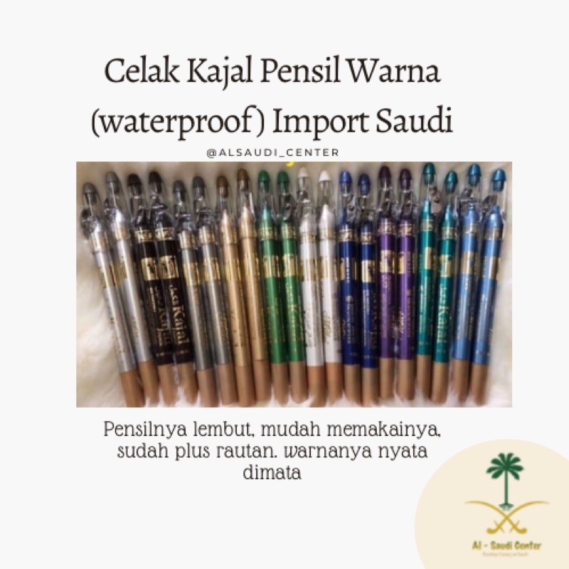 Celak Kajal Pensil Warna Warni Waterproof