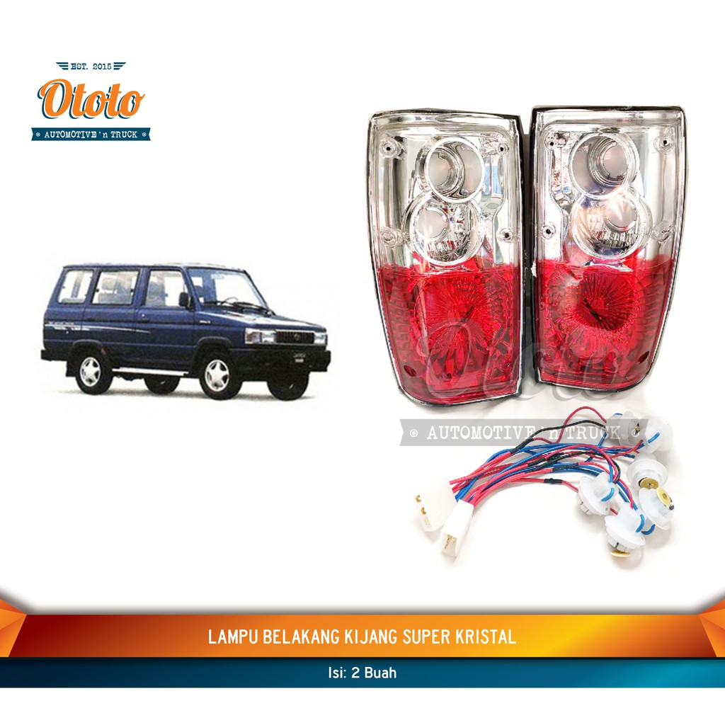 Lampu Belakang Kijang Super Kristal - Stop Assy
