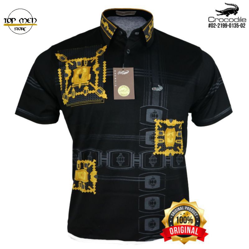 Kaos Polo Pria Original Crocodile Diamond Platinum 0135 Bahan Katun Adem Halus Premium 2 Pilihan War