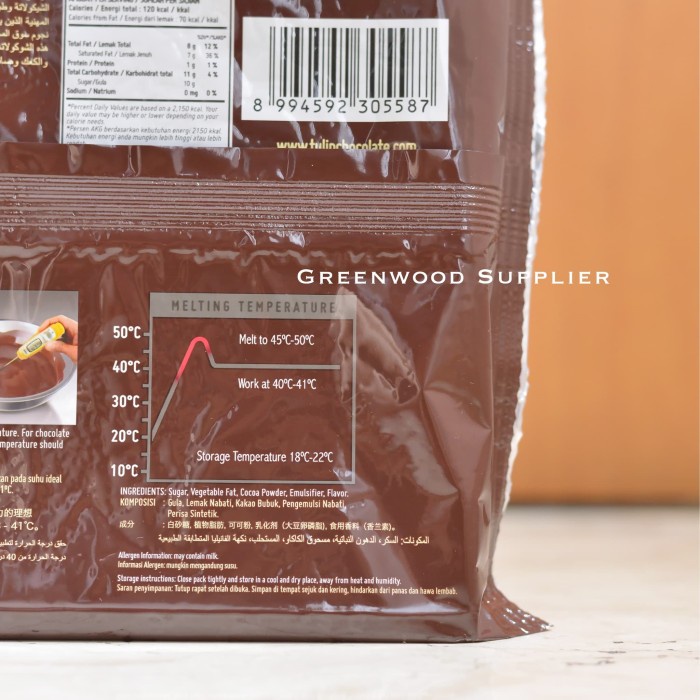 

rg201tg Tulip Dark Compound Chocolate - 1Kg (Premium Quality) Xz20X1Z11